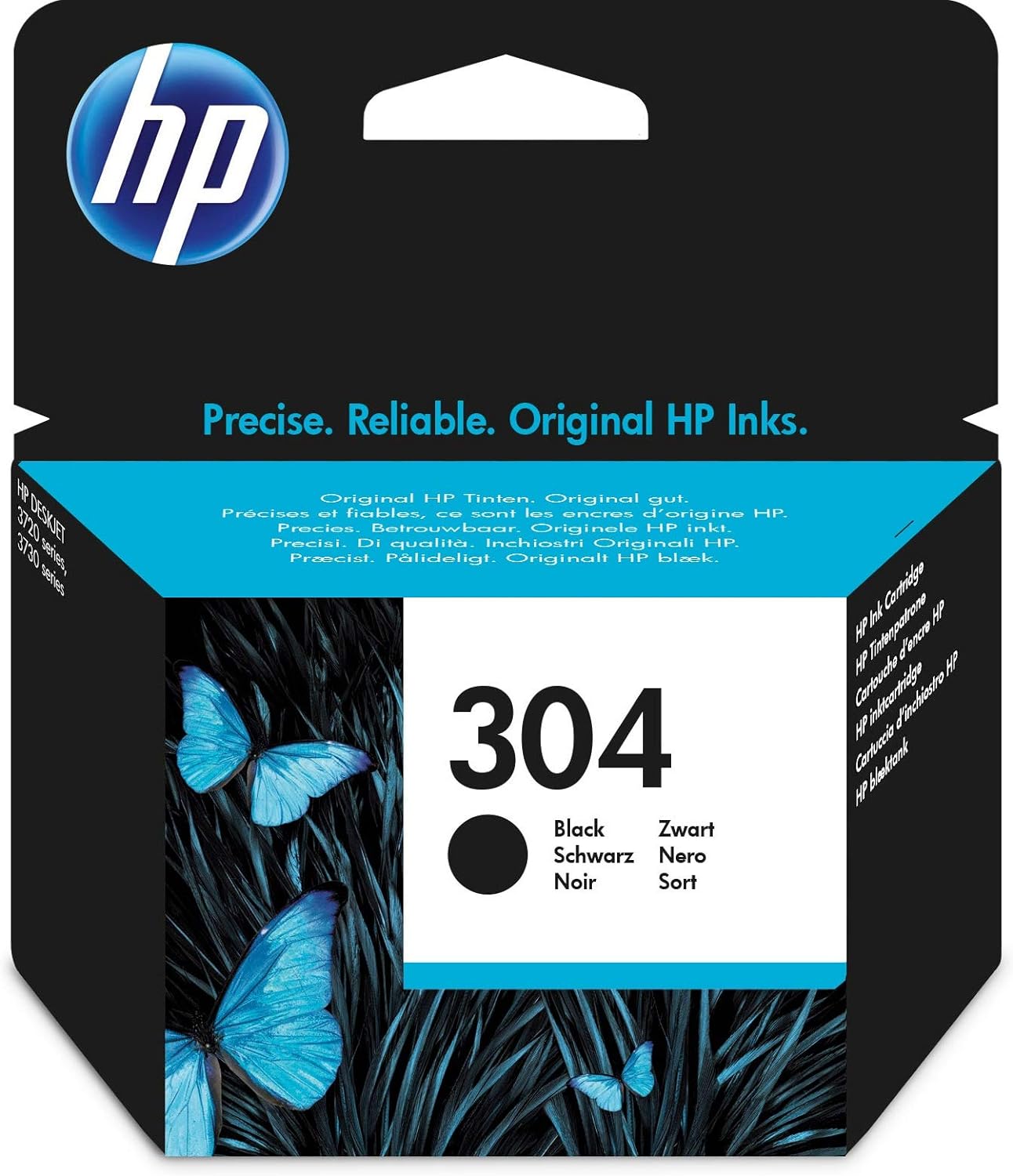 HP N9K06AE 304 Original Ink Cartridge, Black, (Pack of 1)